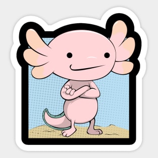 Axolotl - Cute Cartoon Lurch Sticker